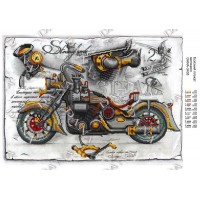 Схема для вышивки бисером "Мотоцикл" (Схема или набор)